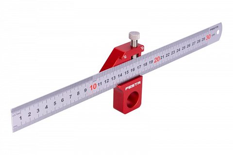 Měřítko FESTA nerezové 300mm s magnetickým posuvným dorazem s uhly 90°/45°