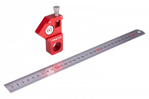 Měřítko FESTA nerezové 300mm s magnetickým posuvným dorazem s uhly 90°/45°