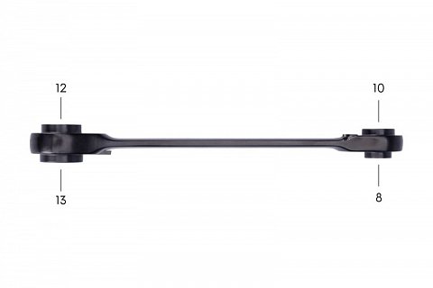 Ráčnový klíč CrV 8/10/12/13, 72T, FESTA Industry