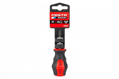 Šroubovák křížový FESTA INDUSTRY PZ S2 2x38 krátký
