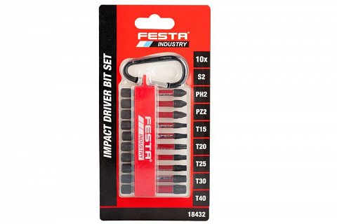 Sada torzních bitů FESTA INDUSTRY PH-PZ-TORX S2 1/4