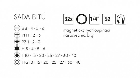 Sada bitů FESTA S2 33ks