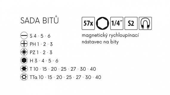Sada bitů FESTA S2 56ks