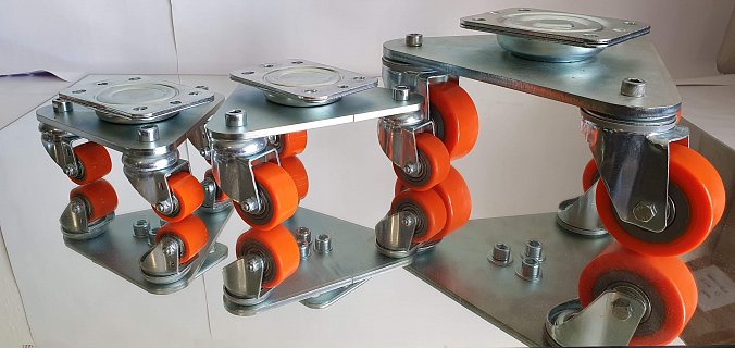 Jevištní posunovač - trojkolo 50mm s točnou TRIWAY SWIVEL CASTER TURTLE