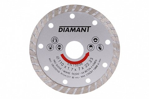 Kotouč diamantový DIAMANT 110x1.7x22.2mm TURBO