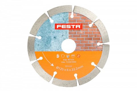 Kotouč diamantový FESTA segment dvojitý 125x6x22.2mm