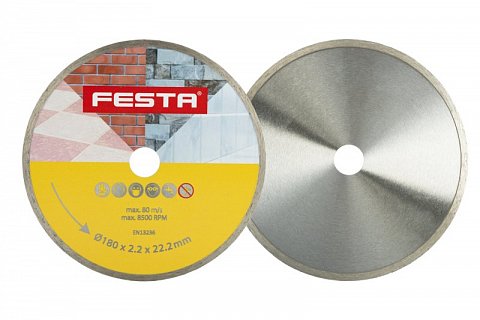 Kotouč diamantový FESTA plný 180x2.4x22.2mm