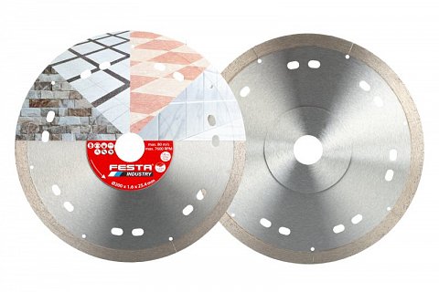 Kotouč diamantový FESTA INDUSTRY řezný plný 200x1.4x25.4mm
