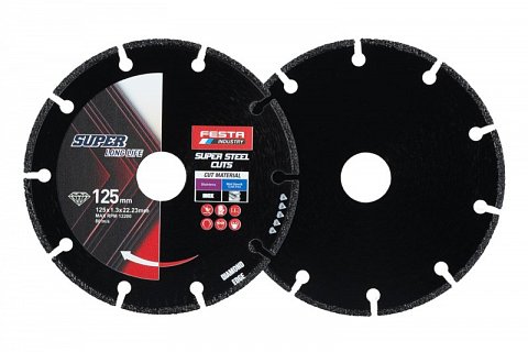 Kotouč diamantový FESTA na kov 125x1.3x22.2mm
