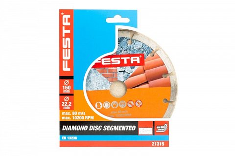 Kotouč diamantový FESTA segment 150x2.6x22.2mm