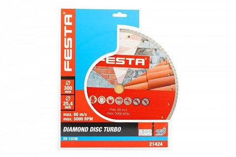 Kotouč diamantový FESTA TURBO 300x3.3x25.4mm