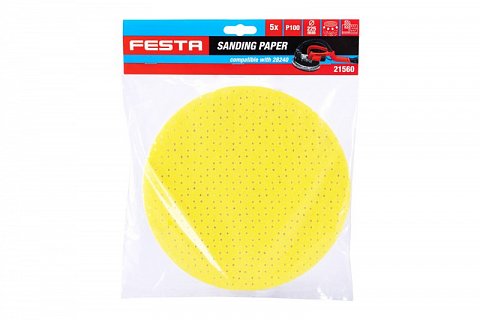 Papír brusný FESTA výsek 225mm P100 5ks na brusku na SDK