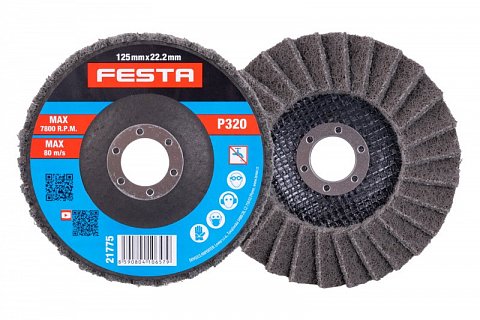 Kotouč brusný karbidový lamelový FESTA 125mm/22.2mm P320 EXTRA JEMNÝ