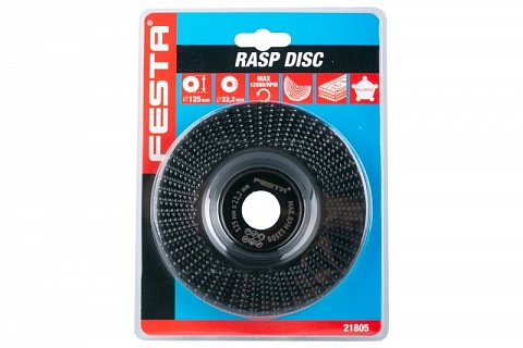 Rašplový kotouč plochý FESTA jemný 125x22.2mm