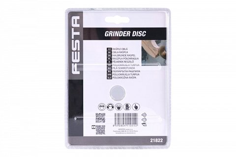 Kotouč rašplový oblý  FESTA 100mm 22.2mm