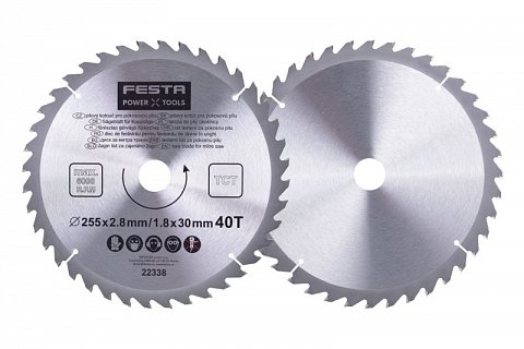 Kotouč pilový FESTA SK 255/2,8/30mm 40T