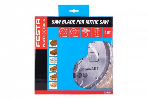 Kotouč pilový FESTA SK 255/2,8/30mm 40T