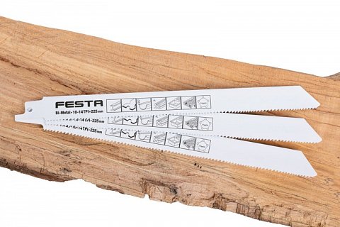 Plátek pilový FESTA do ocasky 225x19x1mm BiM 3ks