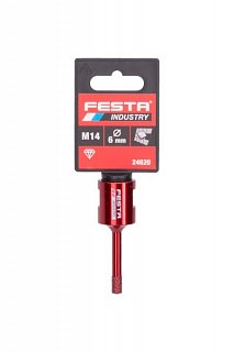 Korunka vykružovací diamantová 6mm M14 FESTA INDUSTRY