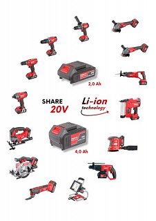 Bruska úhlová AKU FESTA SHARE20V 115mm (bez baterie a nabíječky)