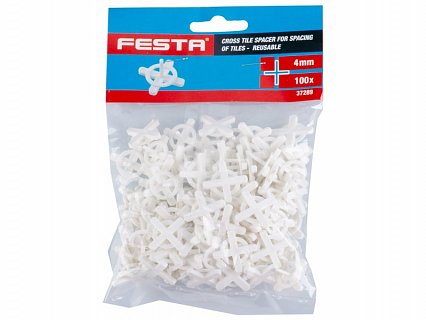 Křížky na obklady a dlažbu s úchytem 4mm FESTA, 100ks