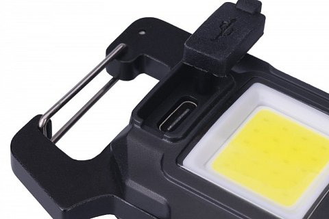 LED COB MINI nabíjecí svítilna FESTA 750lm IP44 s magnetem a karabinou