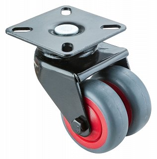 Přístrojové pojezdové kolečko - B100.A85.050 BLACK-RED