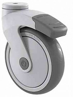 Plastové otočné kolo s brzdou CSW121.PJP.100