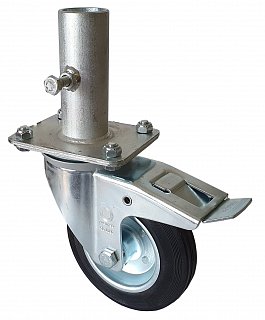 POJEZDOVÉ KOLEČKO S BRZDOU PRO LEŠENÍ T26X160 HIGHER