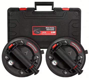 SADA 2ks Přísavka vakuová s manometrem, 200mm