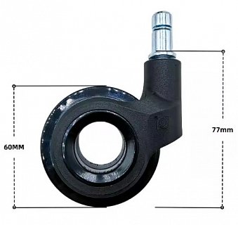 SADA 5ks pro židle F380.060-11 BLACK - čep 11mm