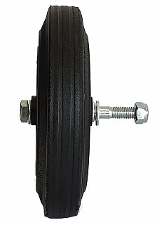 Kolečko pro kompresory 200mm s oskou gumové černé