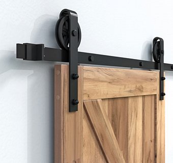 SADA Kování pro posuvné dveře HISTORIK 11 (2ks závěsů + lišta 2m)