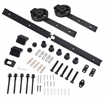 SADA Kování pro posuvné dveře HISTORIK 11 (2ks závěsů + lišta 2m)