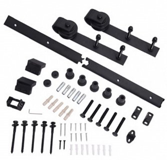 SADA Kování pro posuvné dveře HISTORIK 1 (2ks závěsů + lišta 2m)