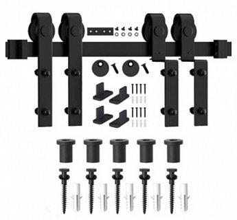 SADA Kování pro posuvné dveře HISTORIK 50 (4ks závěsů + lišta 3m)