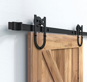 SADA Kování pro posuvné dveře HISTORIK 55 (2ks závěsů + lišta 2m)