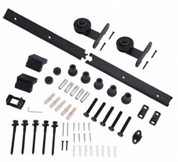 SADA Kování pro posuvné dveře HISTORIK 6 (2ks závěsů + lišta 2m)