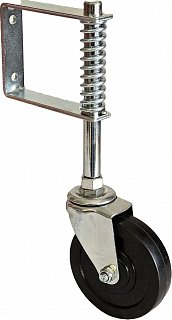 Odpružené pojezdové kolo otočné pro brány - 100mm