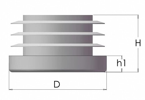 Záslepka plastová do trubky TP30-601-20