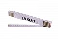 Metr skládací 2m JAKUB (PROFI,bílý,dřevo)