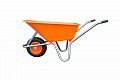 Lehké zahradní kolečko - nafukovací kolo - 100kg – oranžové