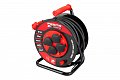 Kabel prodlužovací na bubnu venkovní FESTA INDUSTRY 3x2.5mm 25m 230V max 3680W 4 zásuvky guma-neoprén IP44