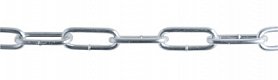 Řetěz dlouhé oko 6x43mm18m ZN DIN 5685C