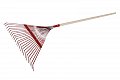 Hrábě kovové lamelové 56cm 22z s násadou 160cm
