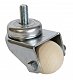 Designové kolečko WOOD BALL otočné průměr 38mm - M10X15