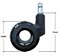 SADA 5ks pro židle F380.060-11 BLACK - čep 11mm
