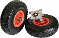 Kolečka pro fotbalové brány D16.263 RED-BLACK