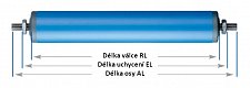 Plastový dopravníkový váleček - S63-A12-519-549